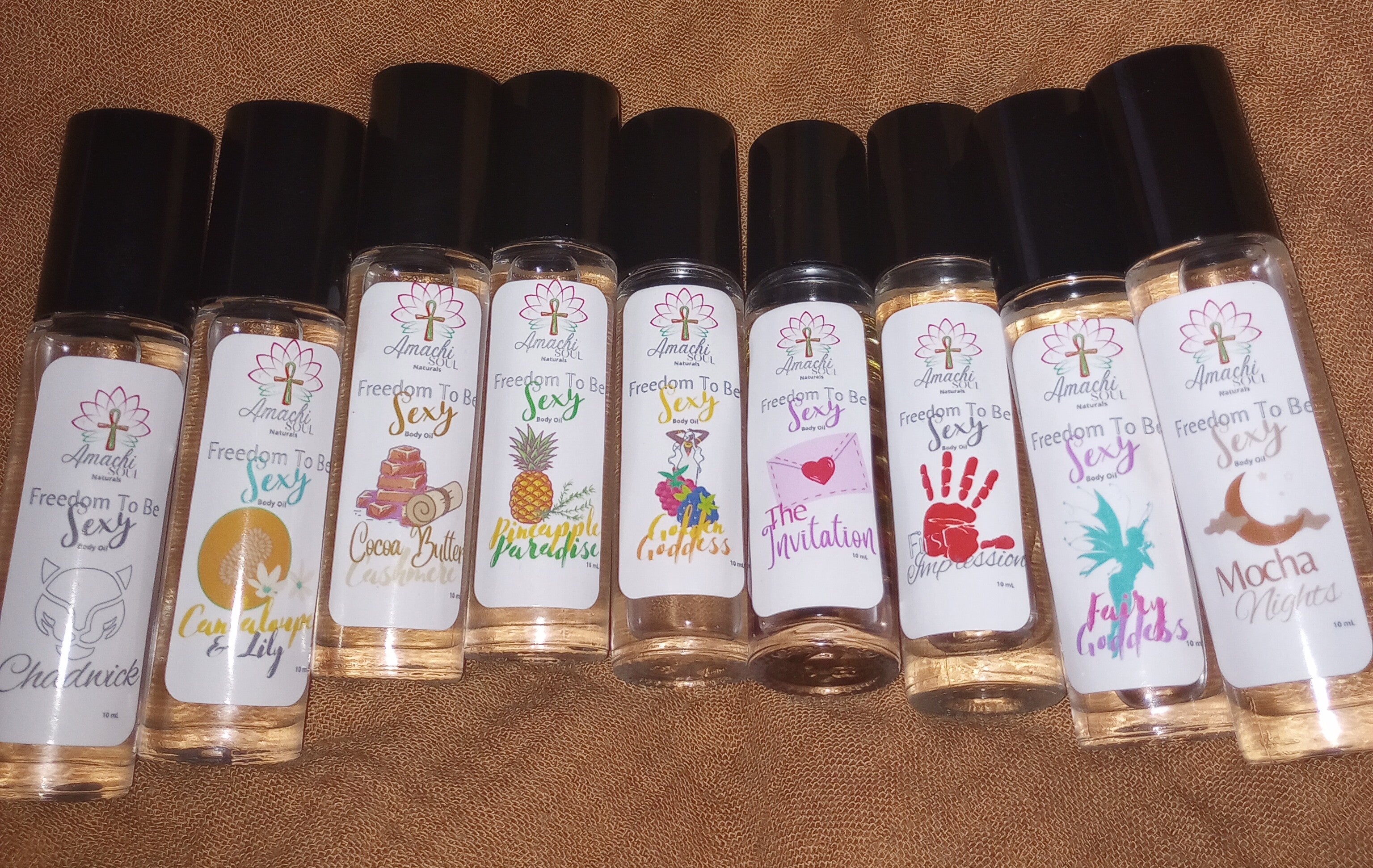 Freedom to be Sexy Body Oil Roller Bottles